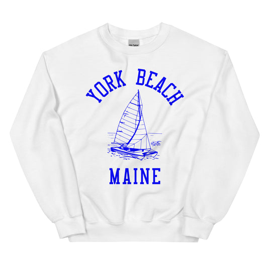 York Beach Maine Unisex Sweatshirt • Vacationland 70s Retro Style