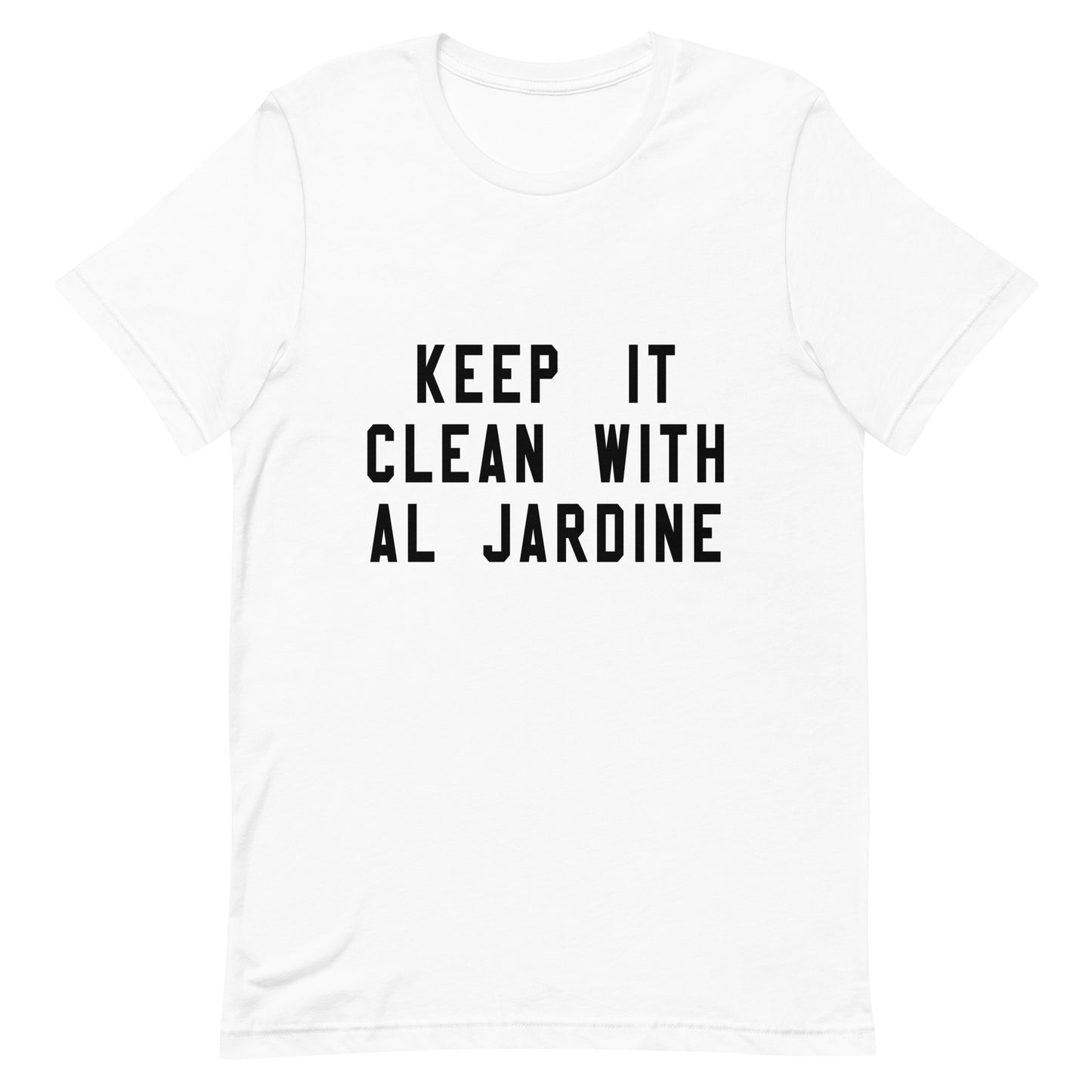 KEEP IT CLEAN WITH AL JARDINE Unisex T-shirt The Beach Boys Replica